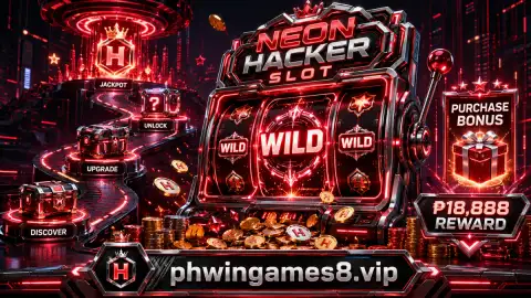PHWIN slot scene continuing the sapphire-and-gold reel atmosphere after the result beat